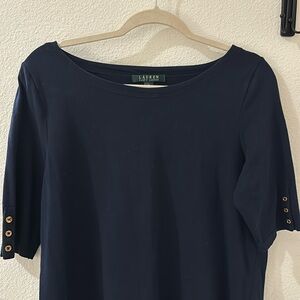 NWOT Ralph Lauren Crew Neck Elbow Length Sleeve T-Shirt